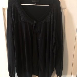 Lane Bryant Black Lace Cardigan